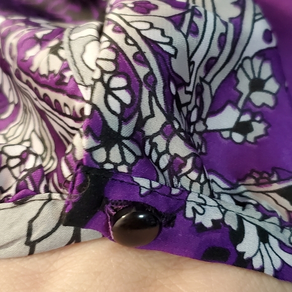 Plus size satiny purple blouse from Avenue - Picture 4 of 8